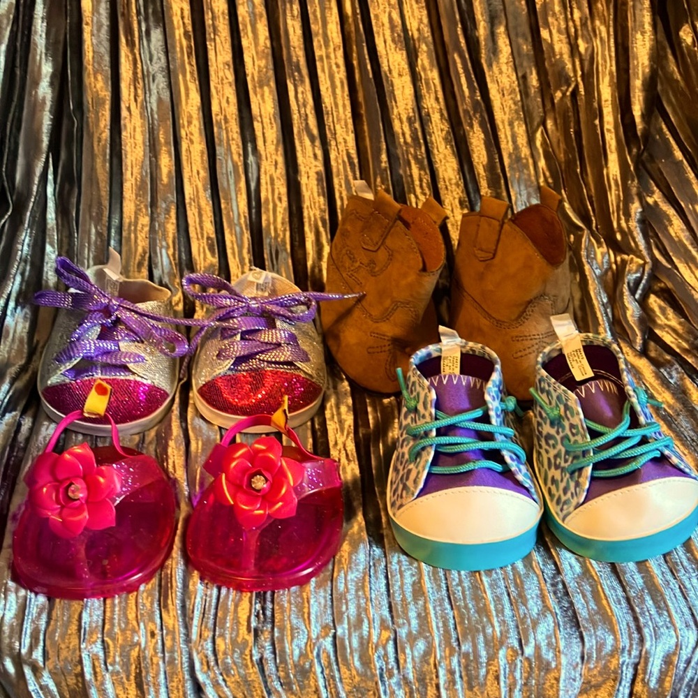 Build-A-Bear Shoes - Lot of 4 - Boots, Sneaker, Jellies